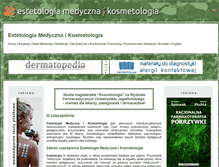 Tablet Screenshot of estetologia.pl